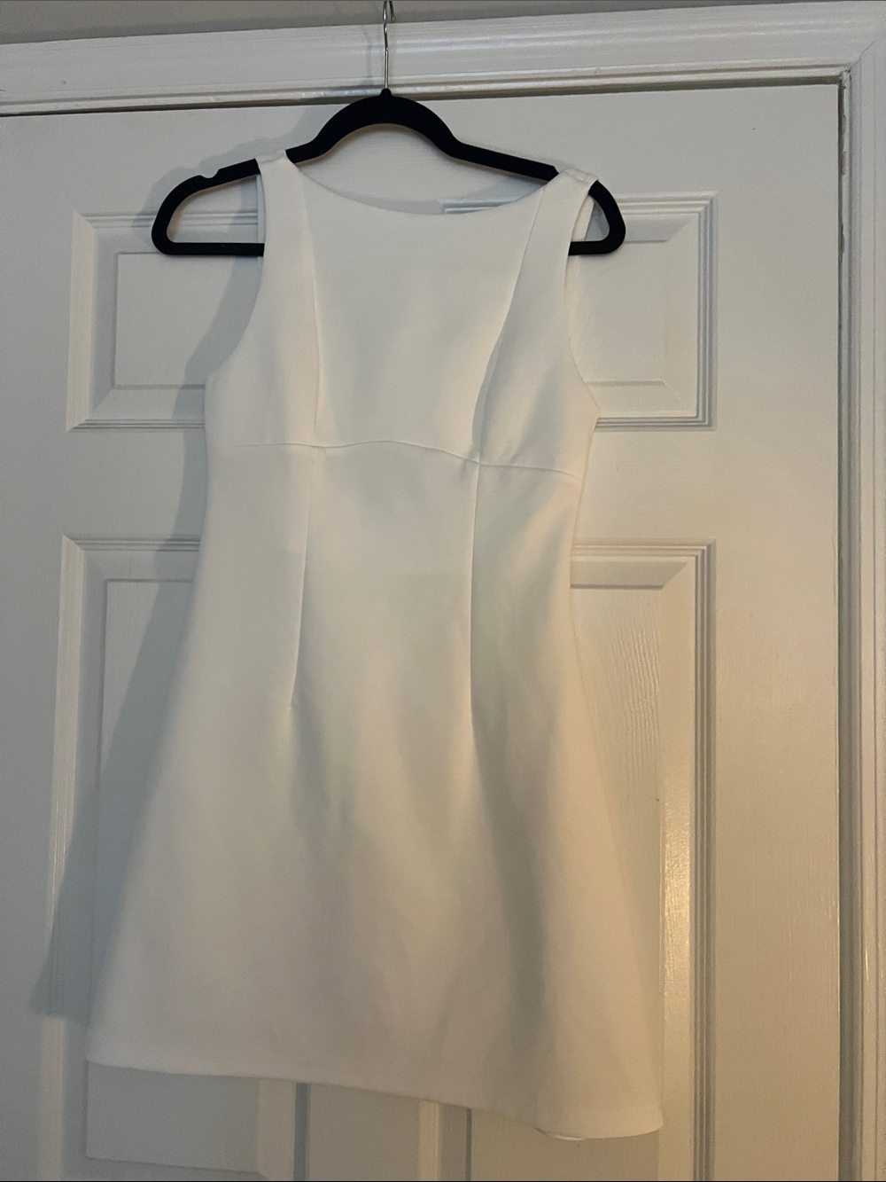 Amazon White Sleeveless Mini Dress